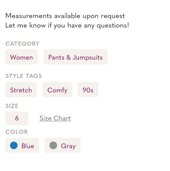 Lucky Brand Brooke Leggings Velvet size 6/ 28 - Picture 8 of 8